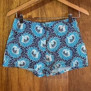 ESPRIT Blue Floral Print Shorts w Stretch Sz 5/6